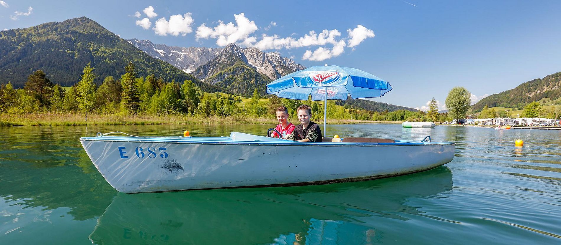 Bootsverleih am Walchsee in Tirol