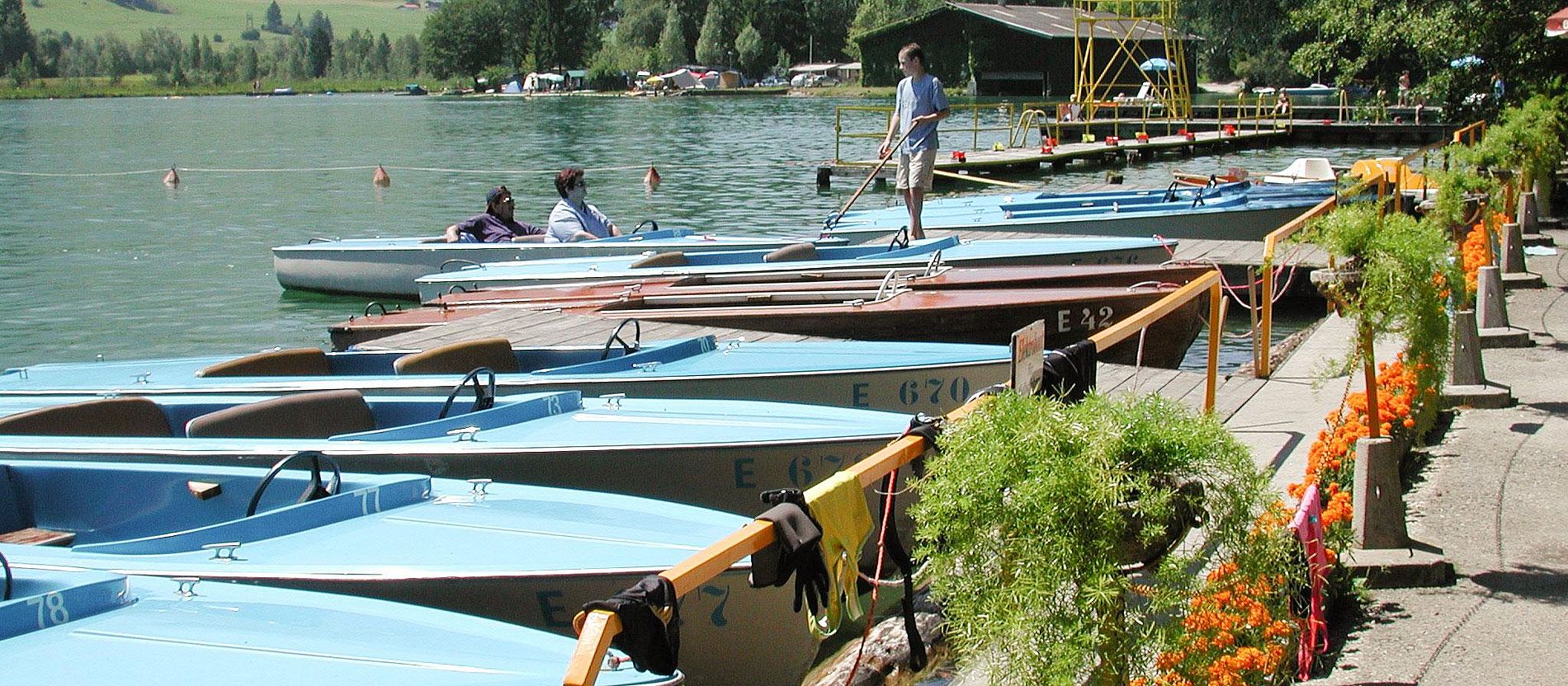 Bootsverleih am Walchsee in Tirol 