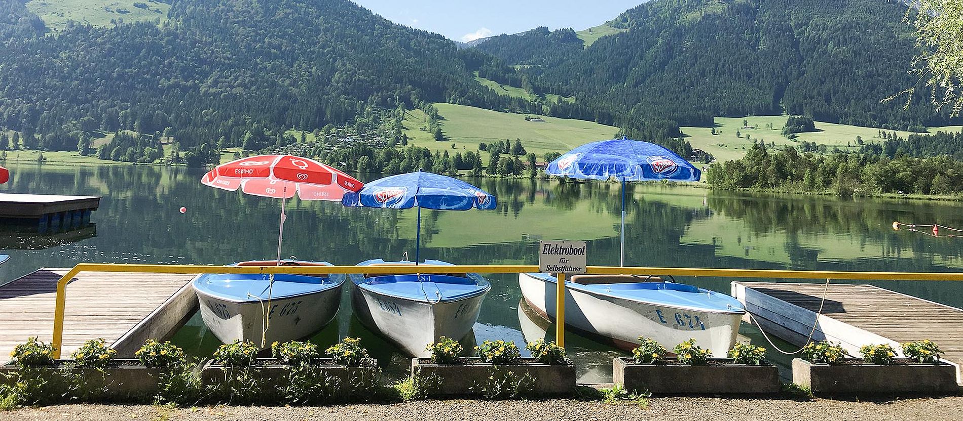 Tretboote - Elektroboote - Verleih am Walchsee